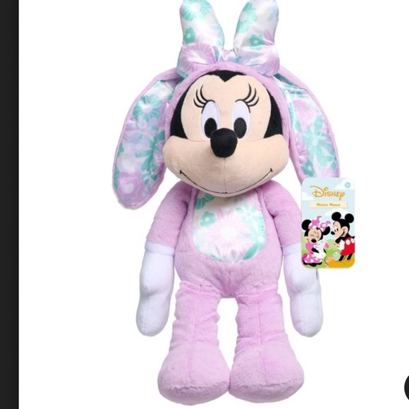 NWT Disney Easter Bunny Large Minnie Mouse Plush 19in - Picture 1 of 6